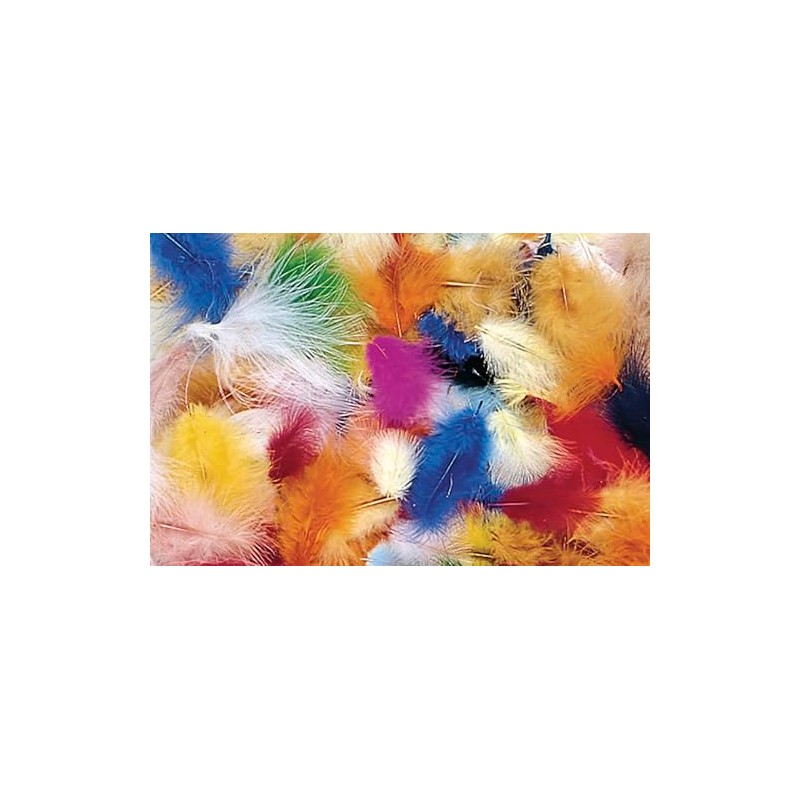 Creativity Street Marabou Feathers, Assorted Colors, 1/2 Ounce Bag, Pack