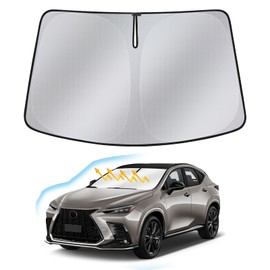 Windshield Sunshade for Lexus NX NX250 NX350 NX350h NX450h+ 2022-2024 2025, Upgraded Nano Material Front Window Shade Cover for Lexus NX350 Accessories, Foldable Windshield Sunshade Protector