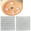 TorSor 100 Pack Invisible Pot Feet Self-Adhesive Rubber Dot Succulent