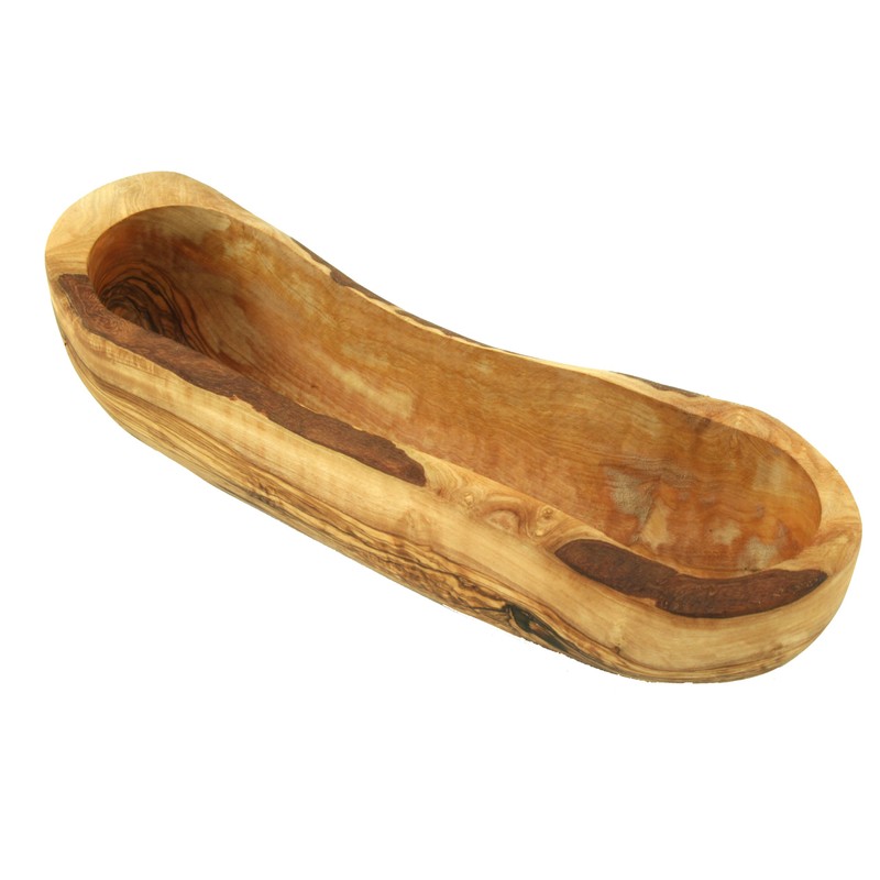D, O.M. Bread Bowl Approximately 30 cm from Olive Wood