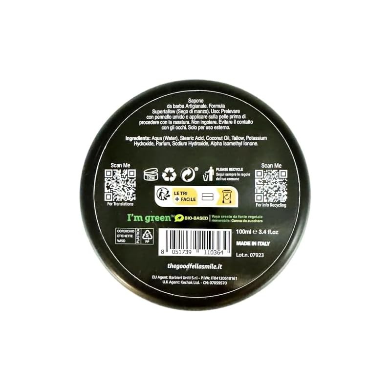 The Goodfellas' Smile, Luxury Shaving Soap, Formulated for Use with