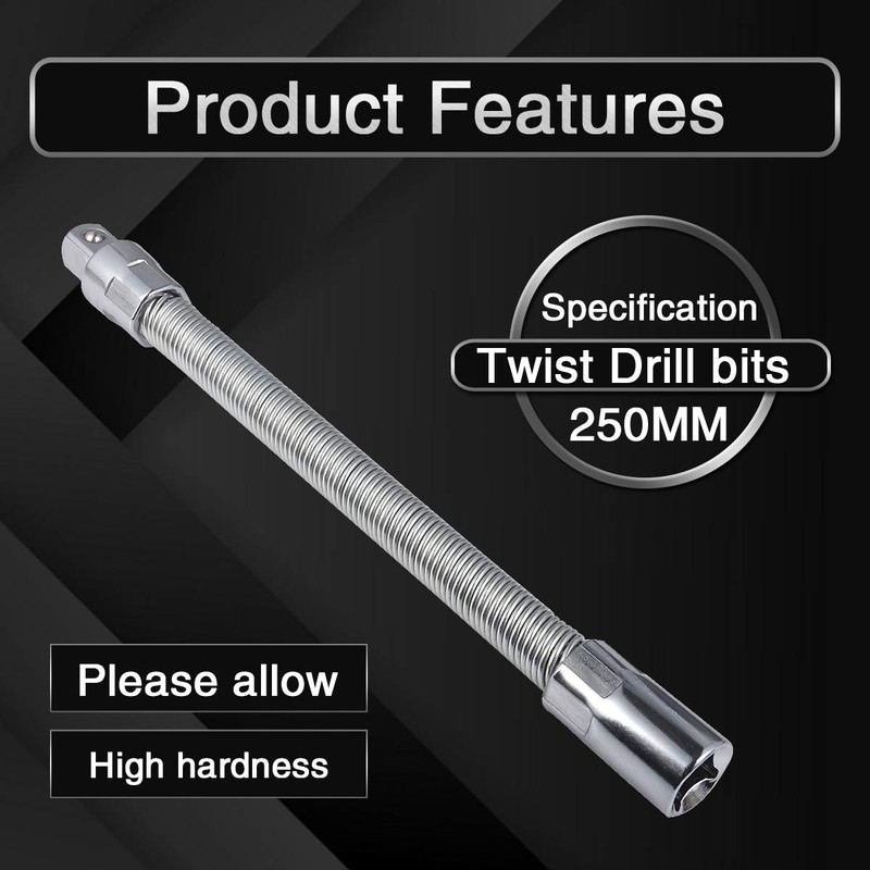 KATUR Flexible Socket Extension Ratchet, Flexible Extension Bar Set, Bendable