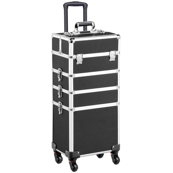 Costoffs Extra Large Makeup Trolley Cosmetic Case Organiser Beauty Trolley