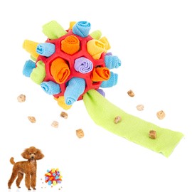 Snuffle Mat for Dogs,Interactive Dog Toys Ball,Dog Puzzle Toy,Dog Feeding Mats,Foraging Mat,Snuffle Ball for Dogs Sniffing Mat,Natural Foraging Skill,Dog Stimulation Toys for Small Medium Dog Pets,Red