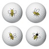 PLIGREAT 2 Sheets Cute Bee Golf Ball Markers 32 Pcs