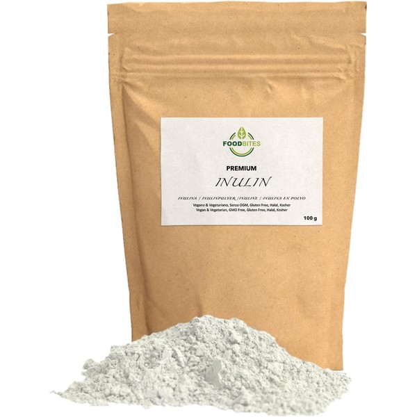 Inulin Powder 1 kg - Prebiotic Fibre for Physiological Maintenance of the Intestines - 100% Purity Chicory Inulin