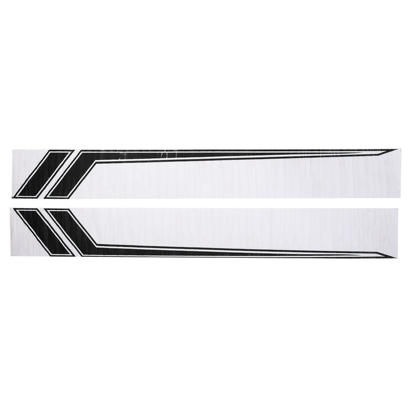 2pcs Car Side Door Sticker Waterproof Universal Sports Racing Style