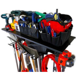 StoreYourBoard Tool Rack and Storage Shelf, Home and Garage Organizer, Adjustable Wall Hanger System