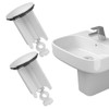 Set of 2 Universal Sink Plugs, Adjustable Drain Plugs, Sealing