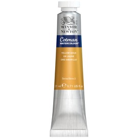 Winsor & Newton Watercolour Paint, Yellow Gold, 8ML Tube