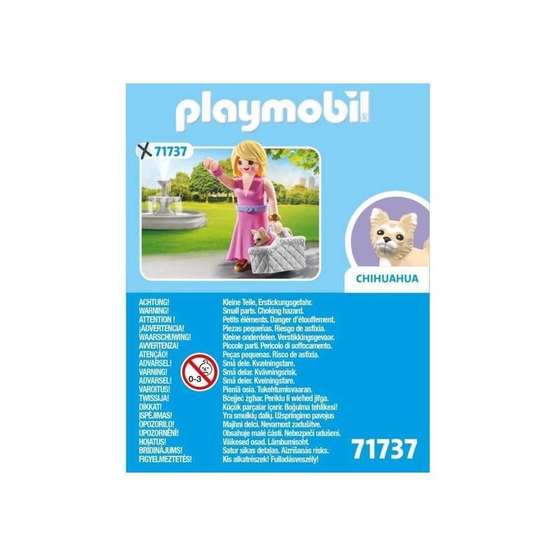 PLAYMOBIL 71737 Lady with Chihuahua and Transport Basket