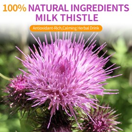 Rilltea Milk Thistle Tea Bags, 40 Teabags, 3g/bag - Natural Milk Thistle Seed Milk Thistle Tea – 100% Pure Herbal Detox Tea for Liver Health & Cleanse – Non-GMO, Caffeine-Free