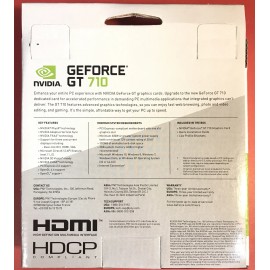 PNY NVIDIA GEFORCE GT 710 2GB DDR3 VGA/DVI/HDMI LOW PROFILE PCI-EXPRESS