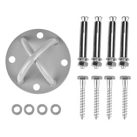 Yoga Hammock Holder, Anti Gravity Aerial Yoga Flying Hammocks Plate Bracket, Metal Ceiling Anchor Plate with Fittings, Supports up to 1000 kg