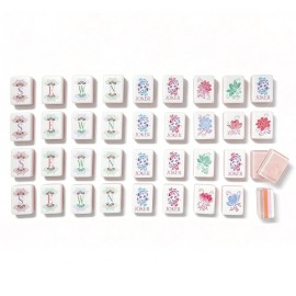 ,Pearlescent Mahjong Tiles,Custom 4-Layer American Mahjong Tiles,Hand-carved,American Mahjong Set with 160 TilesColor: Turmeric