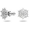 Swarvoski Magic stud earrings Snowflake White Rhodium plated - 5627348