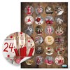 Logbuch-Verlag 24 DIY Advent Calendar Boxes 8 x 6.5 x