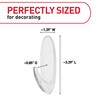Command Outdoor Large Clear Wall Hooks, 1 Hook and 2