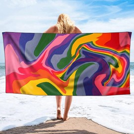 YISUMEI Blend Colors Beach Towels for Adults Extra Large 180x90cm, Microfibre Quick Dry Towel for Travel Swimming Camping Sports