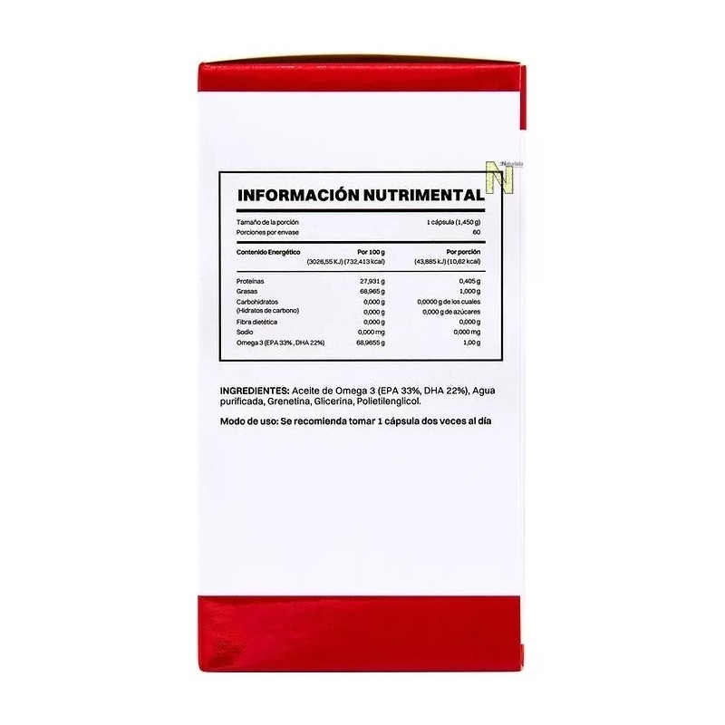 Anahuac Omega 3 (33% Epa 22% Dha) (60 Cápsulas) Smart