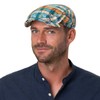 Stetson Jacquard Driver Flat Cap - Multicoloured Hat - Checked