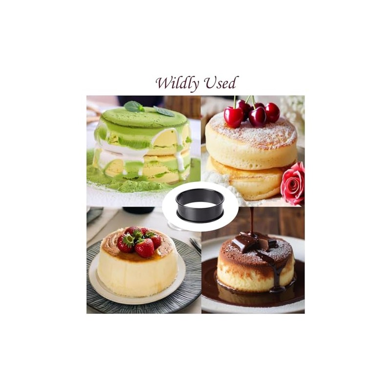 8Pcs Crumpet Rings - Nonstick Muffin Ring - Stainless Steel