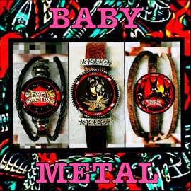 BABY METAL  MEGITSUNE  THREE LEATHER BRACELETS