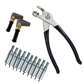 AB Tools Cleco Temporary Fasteners 3/32" Rivets Pins (10) Pliers And 2 Metal Edge Clamps