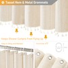 BTTN Extra Long Shower Curtain - 72x84 Long Boho Chic