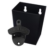 Jumiok Black Bottle Opener Wall Mounted Beer Top Opener with