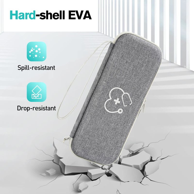 ProCase 聴診器ケース 収納ポーチ バッグ 耐衝撃 ハードEVAカバー キャリングケース 小物用メッシュポケット 適用モデル：リットマン Cardiology