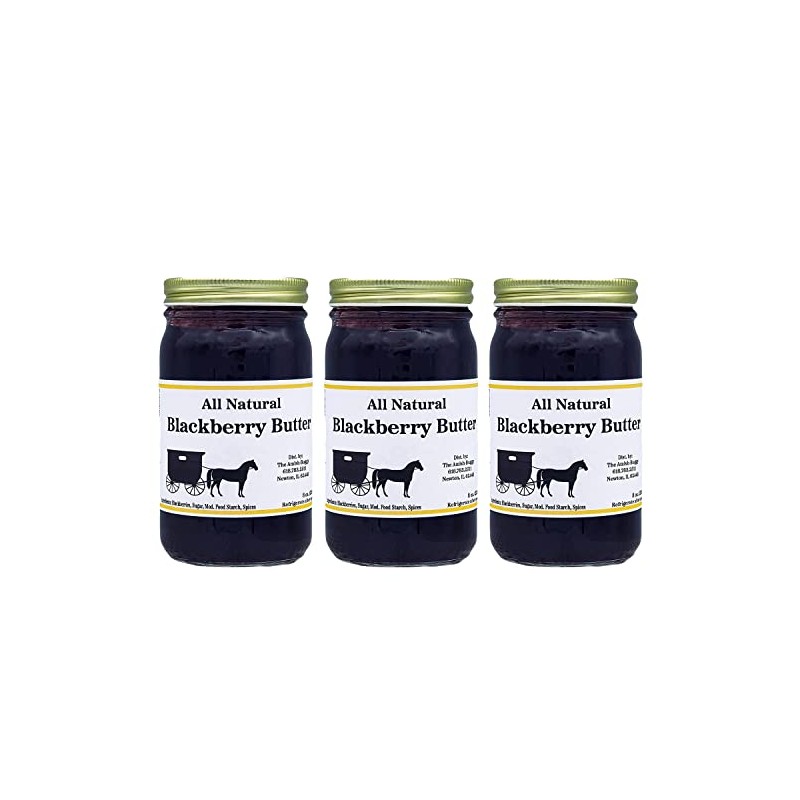 All Natural Fruit Butters 8 oz. (Blackberry (3 Jars))