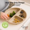 KeaBabies Suction Plates with Lids for Baby, 3pk 100% Silicone