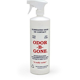 Odor-B-Gone - Cat Urine & Pet Odor Remover Spray - All Natural 100% Safe for Pets and Kids - Odor-Free - No Dyes or Perfumes - 32 oz Spray Bottle