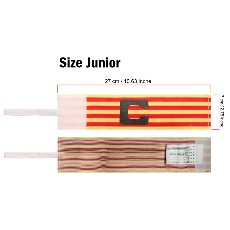 WISEPLAYERFC Captain Senyera Football Bracelet - Captain's Band Catalonia for