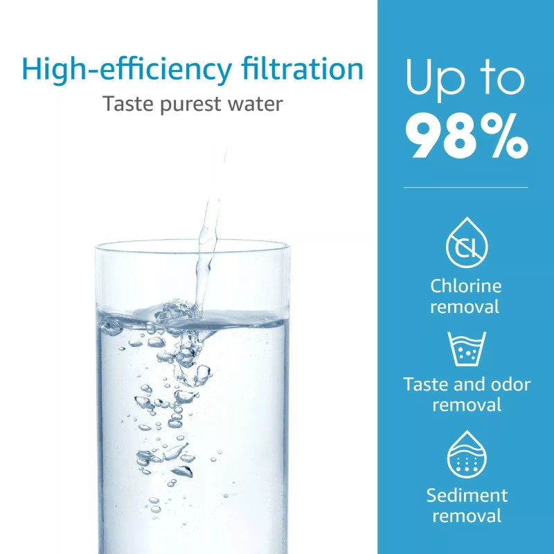 AQUA CREST F-1000 Undersink Water Filter, WF03-F1, Replacement for F-1000,1