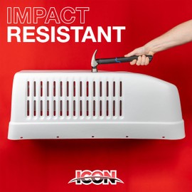 Icon Aftermarket A/C Shroud - fits Dometic Brisk Air Duo Therm - White