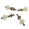FLEOR White Ukulele Tuning Pegs Pin Machines Tuners Pack of