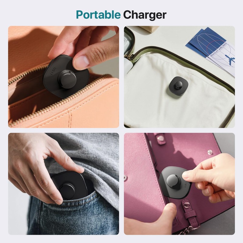 Travel-Friendly Smart Ring Charger, Compatible with Oura Ring Gen3 Charger