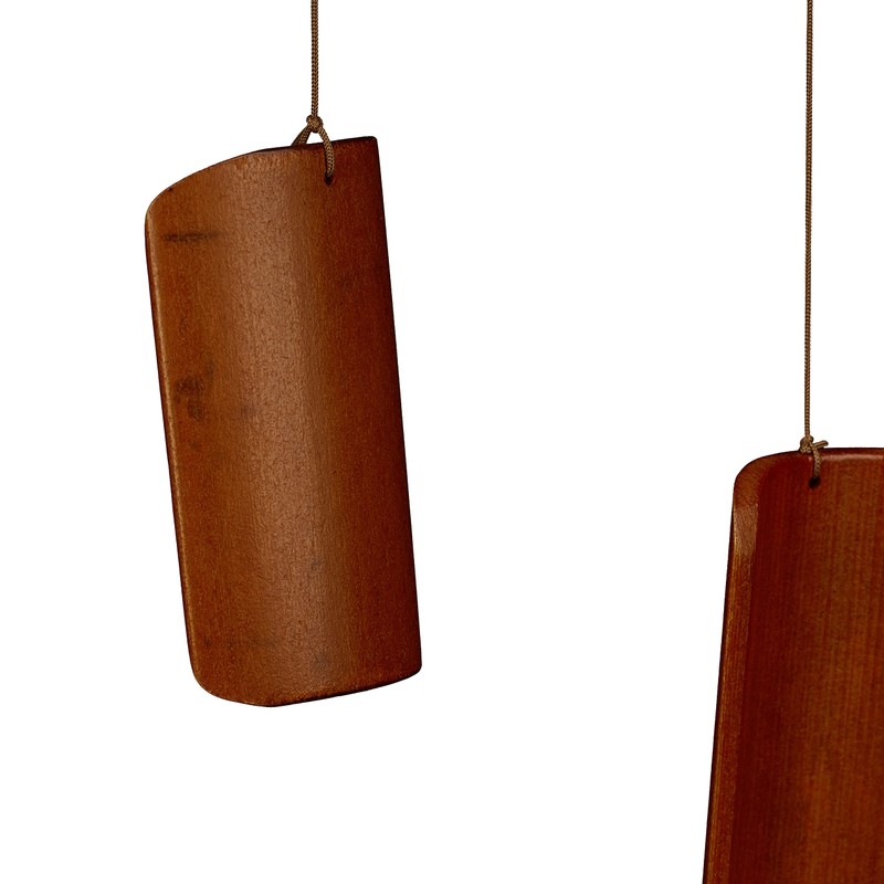 Relaxdays Bamboo Wind Chime, Pleasant Sound, Balcony & Garden, Hanging