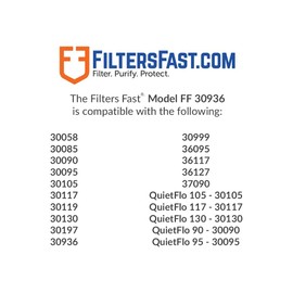 Filters Fast FF 30963 Compatible Replacement for Hunter 30963 Air Purifier Filter Carbon Prefilter Air Cleaner Filter 6.7x2.3x12.5 inch