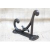 12 COAT HOOKS ANTIQUE STYLE CAST IRON 4.5" WALL DOUBLE