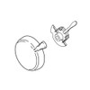 Delta Faucet RP51307 Lahara 17 Series Single Lever Handle Kit,