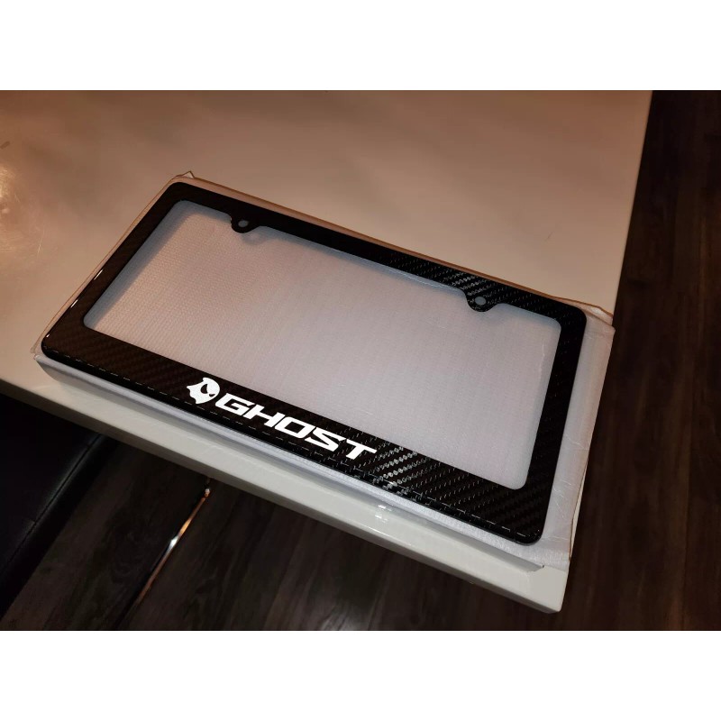 racing license plate frame Ghost Logo Street Racing Carbon Fiber