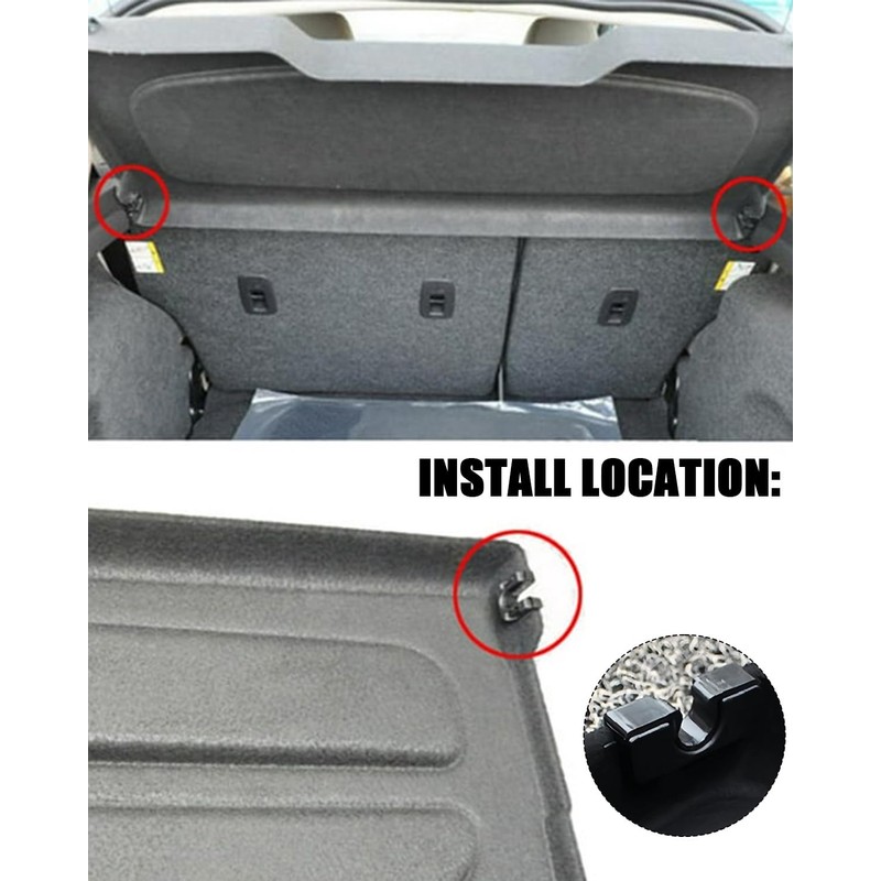 JIPUKE 2 Set Rear Parcel Shelf Clips,for Parcel Shelf Fastening
