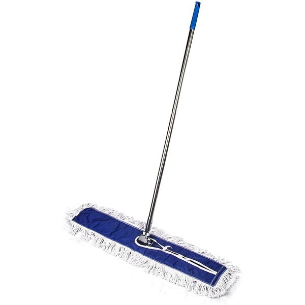 Kendal Industrial Commercial Maxi Dust Mop Kit with Handle and Washable Head (36 Inch)