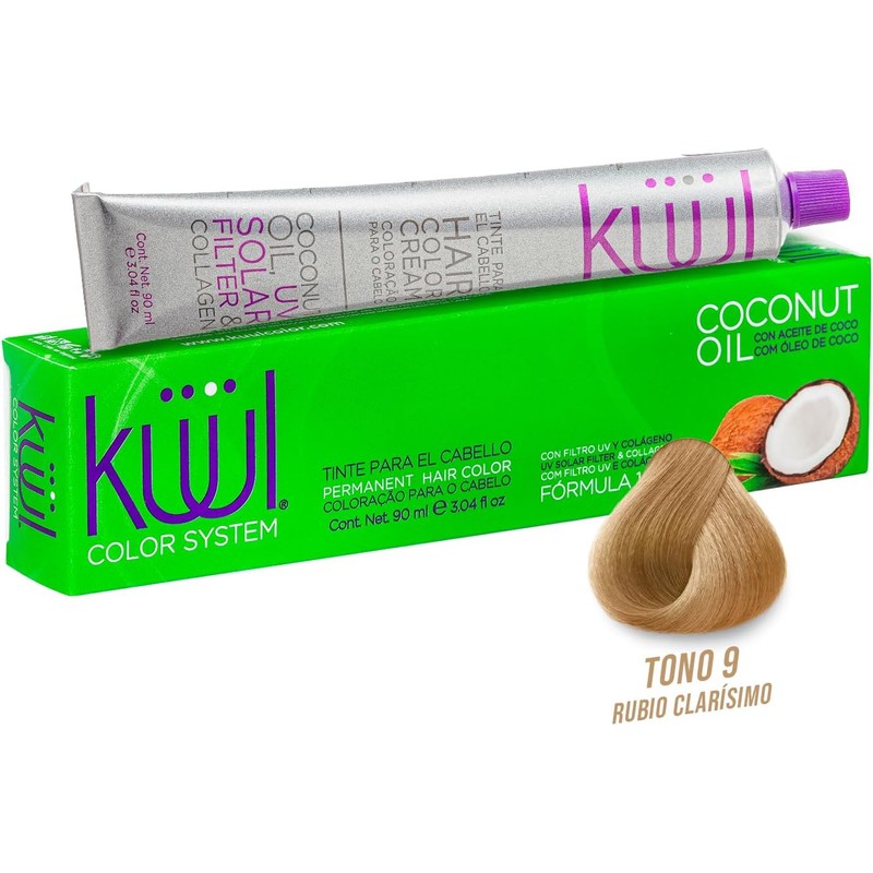 KÜÜL Color System Tono Negro Violeta Tinte Permanente, Hidratación 90