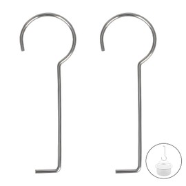 2 Pcs Drain Key Stainless Steel Drain Grate Puller Lift Out Key Drain Grate Lifting Hook for Shower Drain Cleaning, 2.5 mm / 0.1 Inch Thick, No Easily Bend