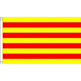 Spain Catalonia 5'x3' (150cm x 90cm) Flag by 1000 Flags