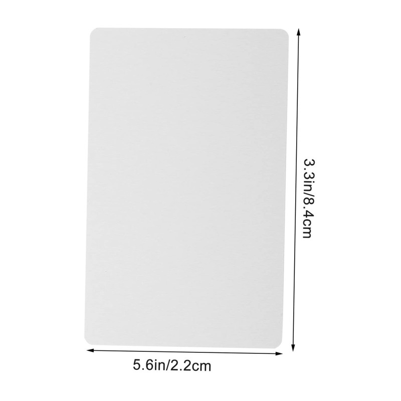 DOITOOL 100Pcs Metal Business Card Blanks Thick Engraved Sublimation Cards